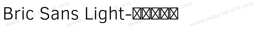 Bric Sans Light字体转换